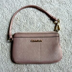 Calvin Klein Leather Wristlet
